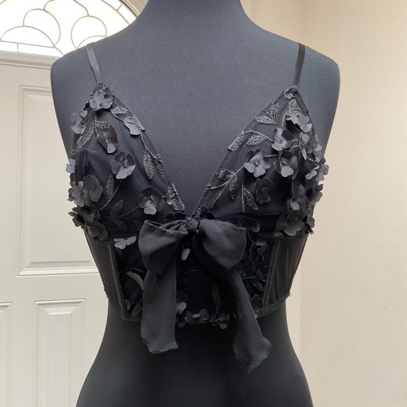 NWT Victoria’s Secret Dream Angels Daisy Floral Bow Corset Bra Size Large - Picture 2 of 9